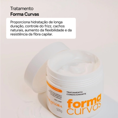 Produto: Tratamento Condicionante Forma Curvas Definição Suave Acquaflora Forma Curvas 500g