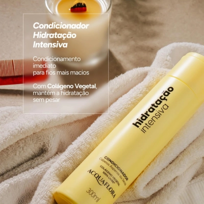 Produto: Condicionador Hidratação Intensiva Acquaflora Hidratação Intensiva 300ml