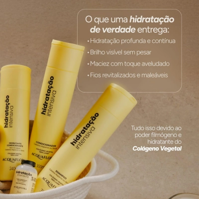 Produto: Kit Acquaflora Hidratação Intensiva Home Care Leave-in (4 produtos)