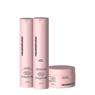 Produto: Kit Acquaflora Reconstrutor Home Care (3 produtos)