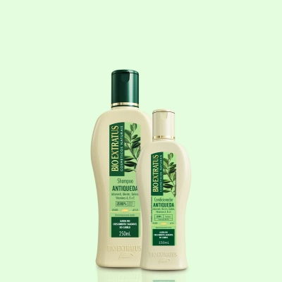 Kit Shampoo 250ml e Condicionador 150ml Jaborandi Antiqueda Bio Extratus Produto Kit Shampoo 250ml e Condicionador 150ml Jaborandi Antiqueda Bio Extratus