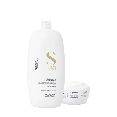 Produto: Kit Alfaparf Semi Di Lino Diamond Illuminating Shampoo 1L e Máscara 200ml