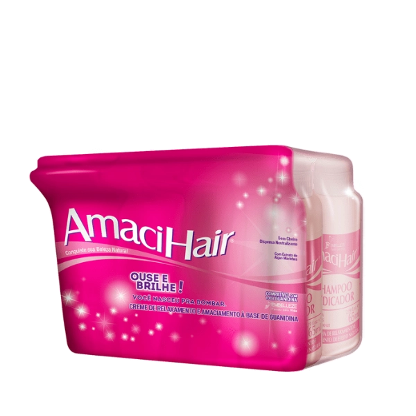 Creme Relaxante AmaciHair Ouse e Brilhe 220G Produto: Creme Relaxante AmaciHair Ouse e Brilhe 220G