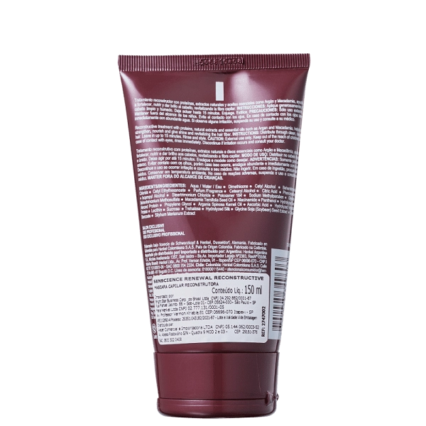Produto: Máscara Reconstrutora Renewal Senscience 150ml