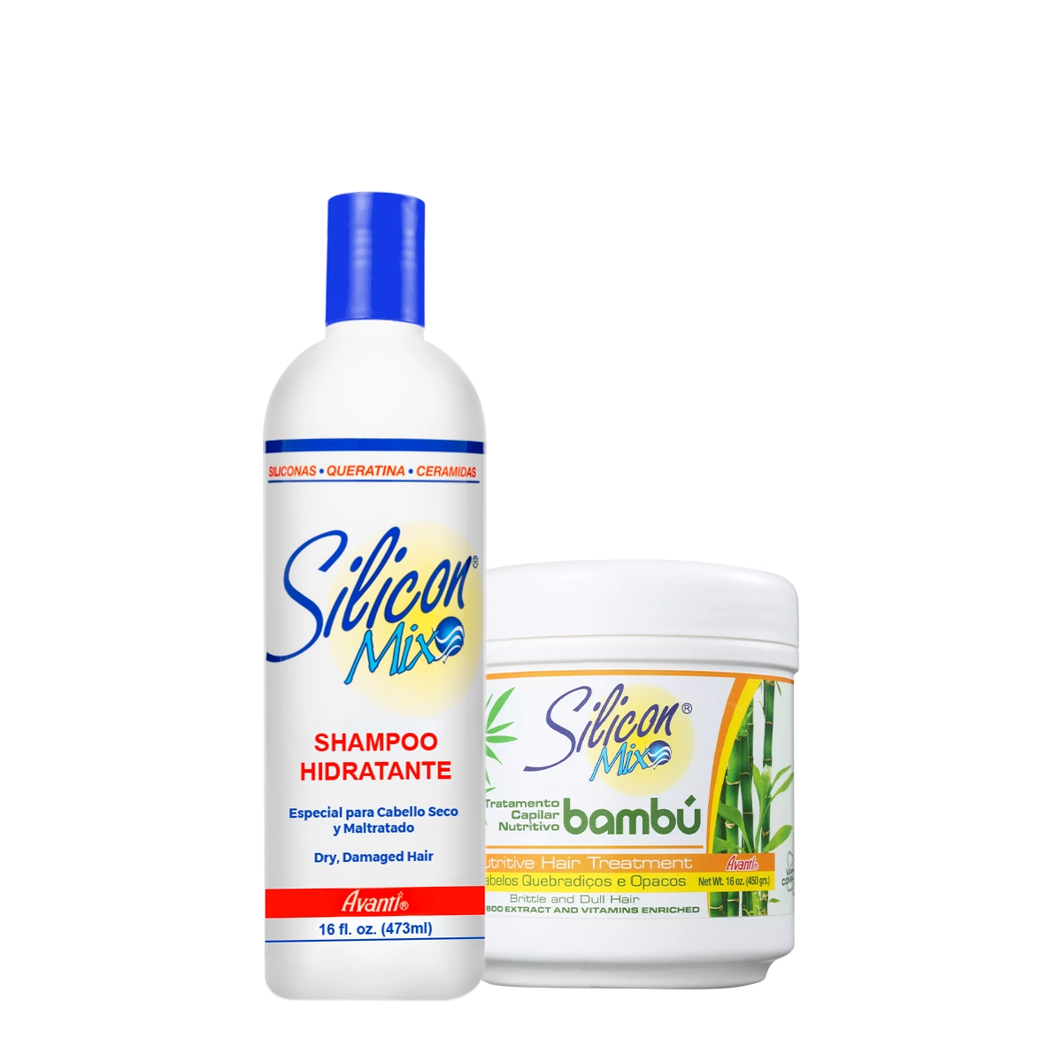 Produto: Kit Silicon Mix Avanti Hidratação Bambu Shampoo e Máscara 450 (2 produtos)