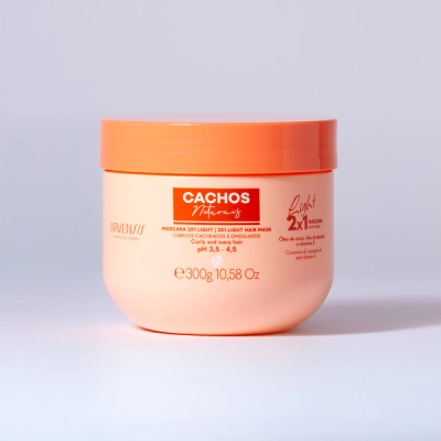 Produto: Máscara Capilar Cachos Naturais 2x1 Light Arvensis Cachos Naturais 300g