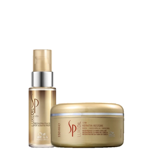 Produto: SP System Professional Luxe Oil Keratin Protect Mascara 150ml e Oleo Capilar 30ml