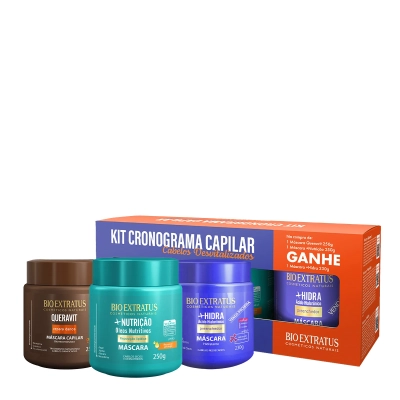 Bio Extratus Kit Cronograma Capilar Cabelos Desvitalizados (3 produtos) Produto: Bio Extratus Kit Cronograma Capilar Cabelos Desvitalizados (3 produtos)