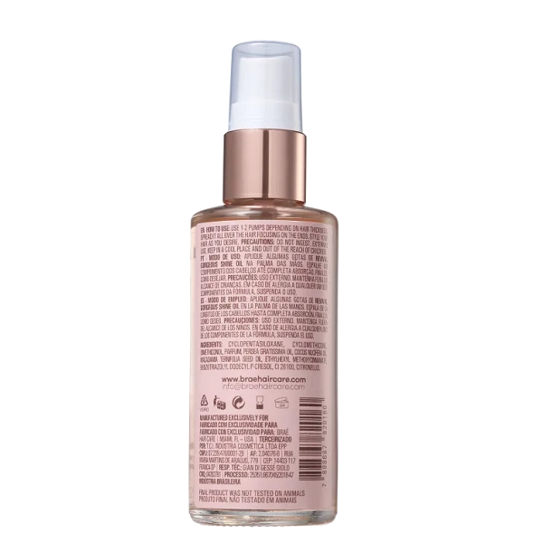 Produto Kit Máscara de Reconstrução e Gorgeous Shine Oil Braé Revival 200g e 60ml