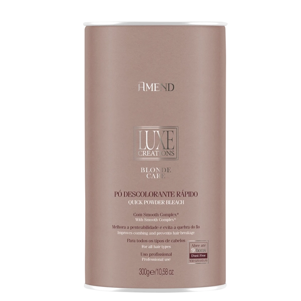 Produto: Kit Descoloração Amend Luxe Creations Pó 300g Água Oxigenada 20 Volumes 950ml e Alumi Hair 320un