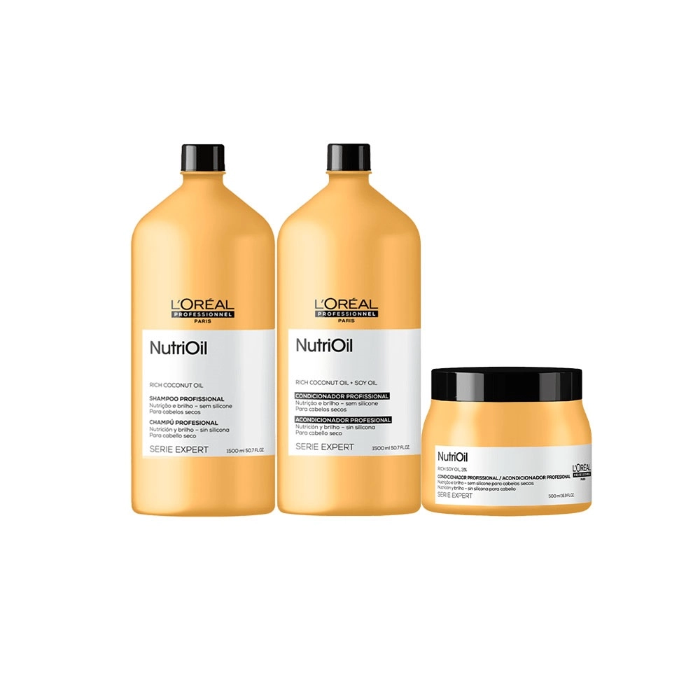 Produto: Kit L'Oréal Professionnel Serie Expert NutriOil  Duo Com Máscara 3 produtos