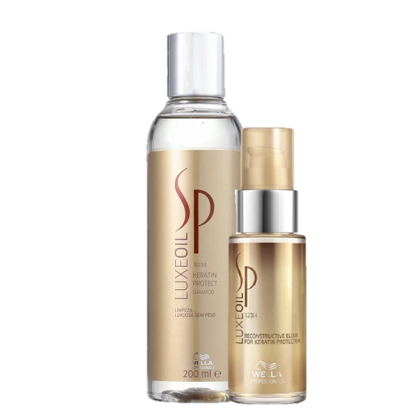 Produto: SP System Professional Luxe Oil Keratin Protect Shampoo 200ml e Oleo Capilar 30ml