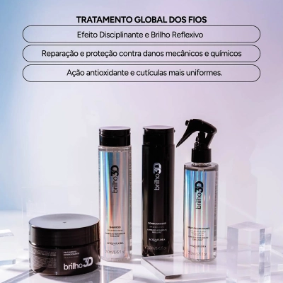 Produto Condicionador Brilho 3D Acquaflora 250ml