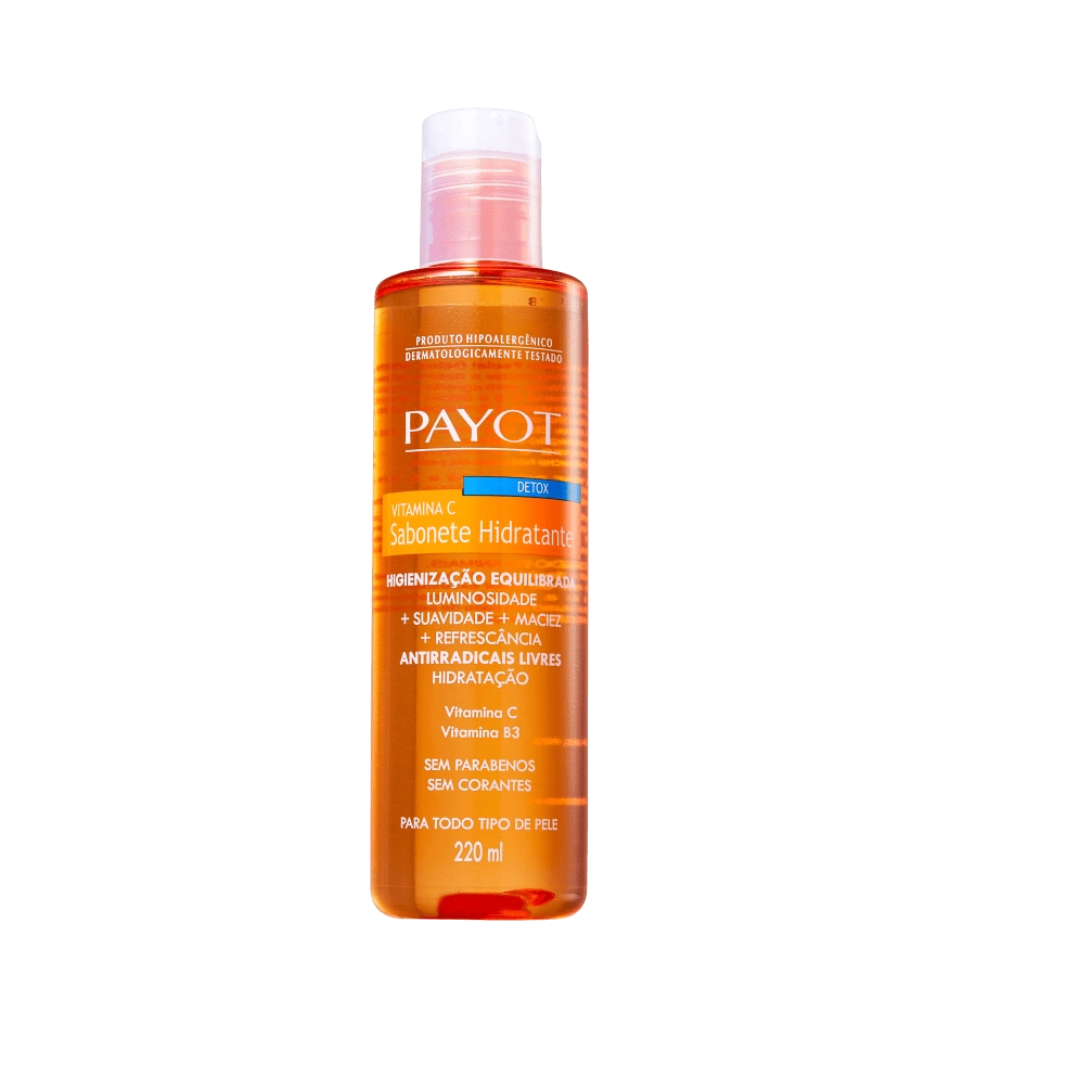 Produto: Kit Payot Complexo Vitamina C + Sabonete Líquido Tônico Facial + Loção Hidratante Corporal (3 produtos) +