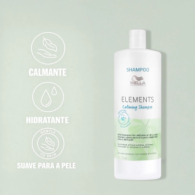 Produto Shampoo Elements Calming Wella Professionals 1 Litro