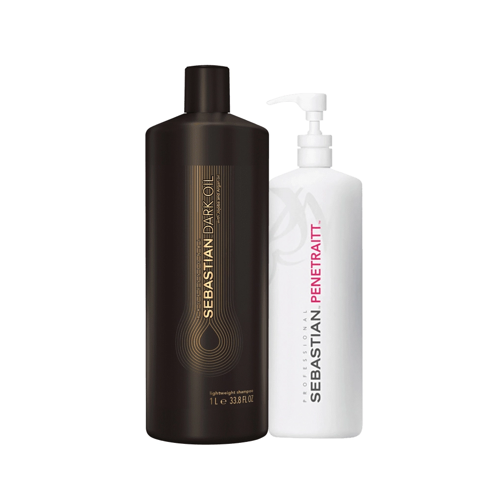 Produto: Kit Sebastian Penetraitt Dark Oil Shampoo Litro e Máscara 500g (2 produtos)