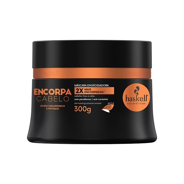 Kit Shampoo Condicionador e Máscara Encorpa Cabelo Haskell 300ml e 300g Produto Kit Shampoo Condicionador e Máscara Encorpa Cabelo Haskell 300ml e 300g