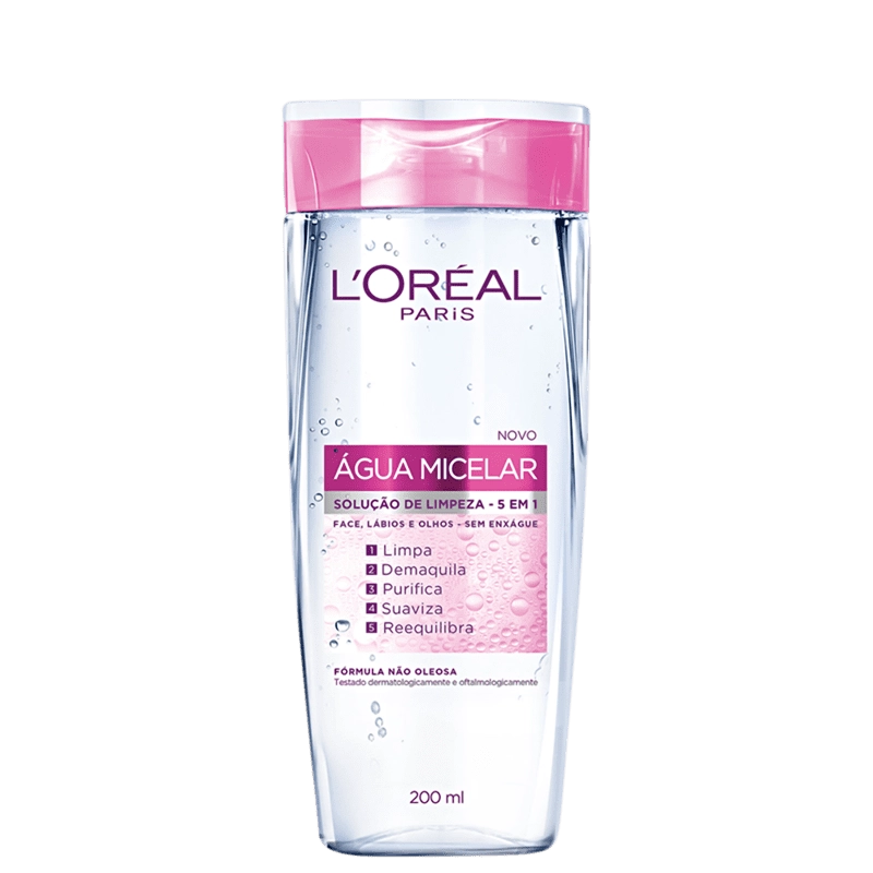 Produto: Água Micelar Demaquilante 5 Em 1 L'Oréal Paris Dermo Expertise 200ml