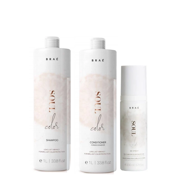 Produto: Braé Soul Color - Shampoo+Condicionador 1L+Leave-in BB Spray 200ml