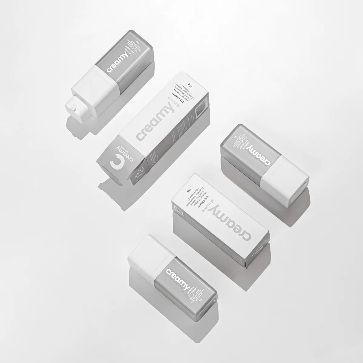 Produto: Kit Creamy Eye Cream Redutor de Linhas e Escova de Limpeza Facial 2 em 1 (2 produtos)
