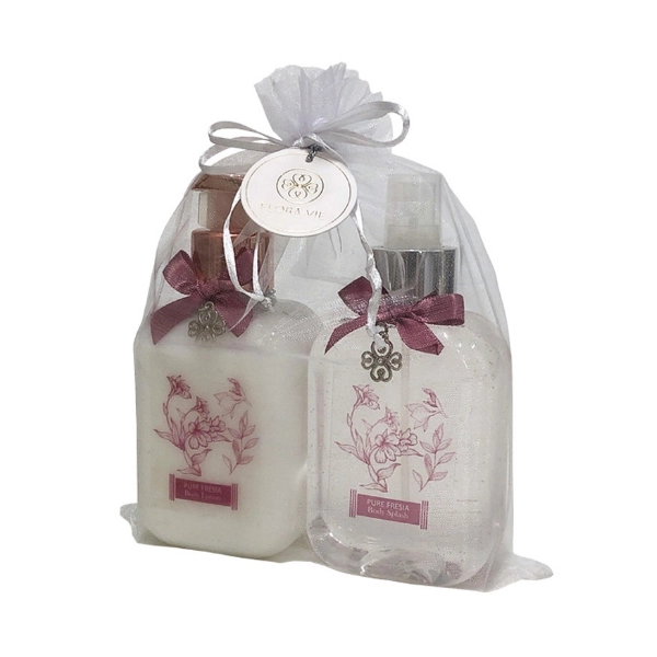 Produto: Flora Vie Kit Pure Fresia Locao Corporal e Body Splash 260ml