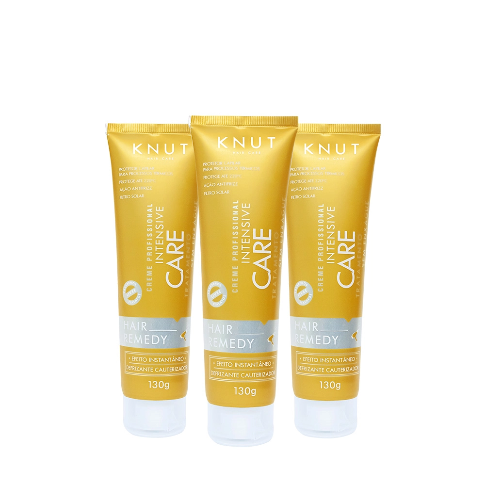Kit Knut Intense Care Leave-in Super Concentrado 130g (3 unidades) Produto: Kit Knut Intense Care Leave-in Super Concentrado 130g (3 unidades)