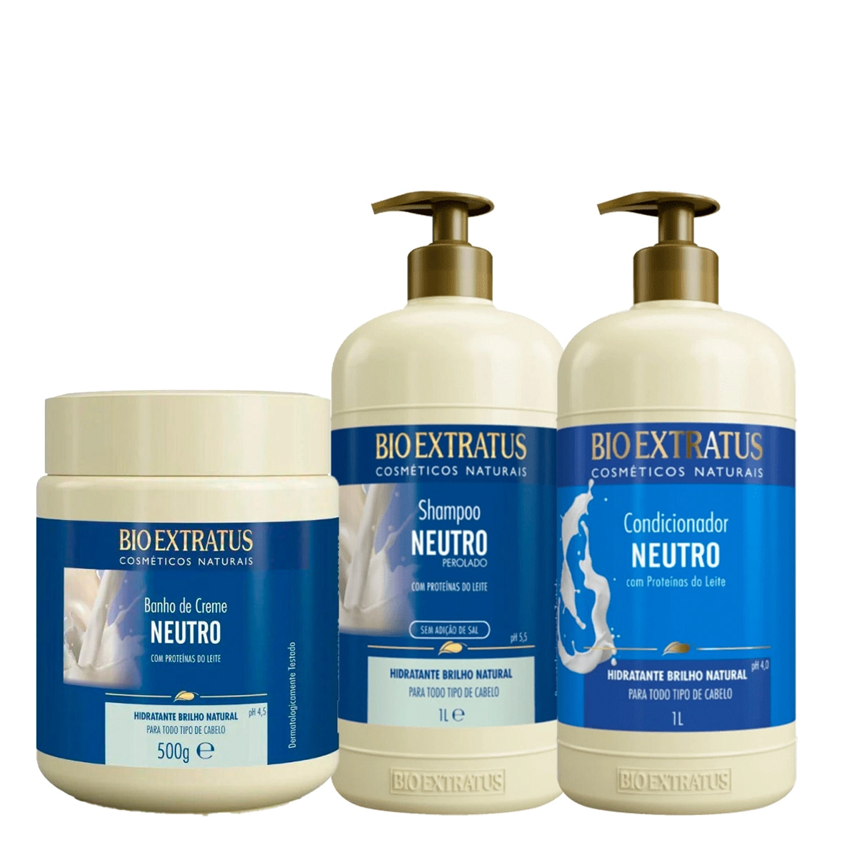 Produto: Kit Bio Extratus Neutro Shampoo Condicionador e Máscara (3 produtos)