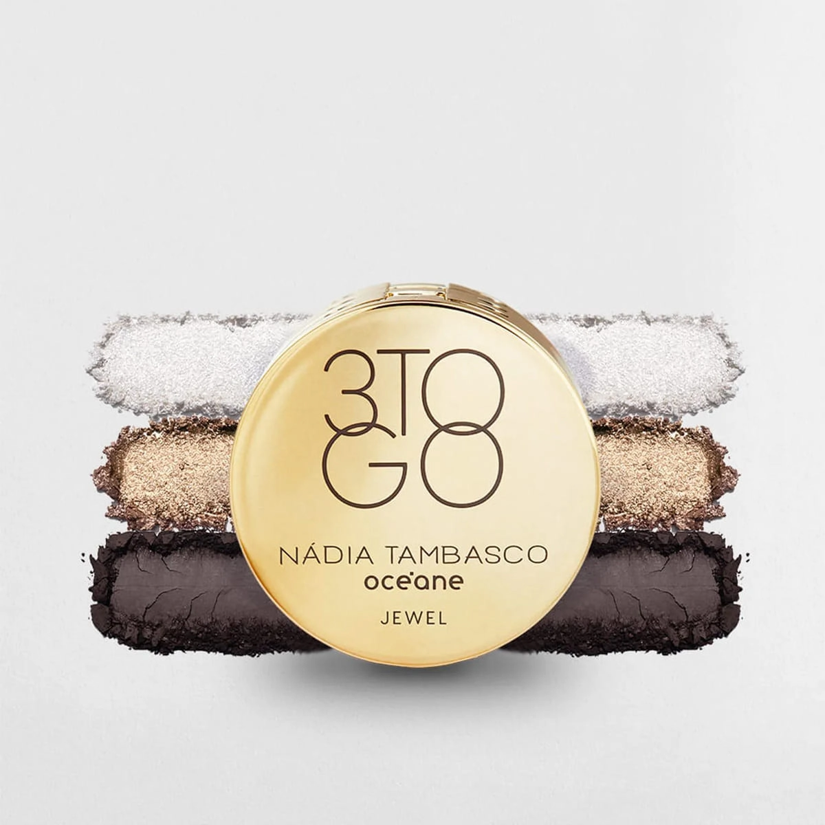 Produto: Paleta de Sombras Trio Nádia Tambasco 3 To Go Jewel Océane 7,8g