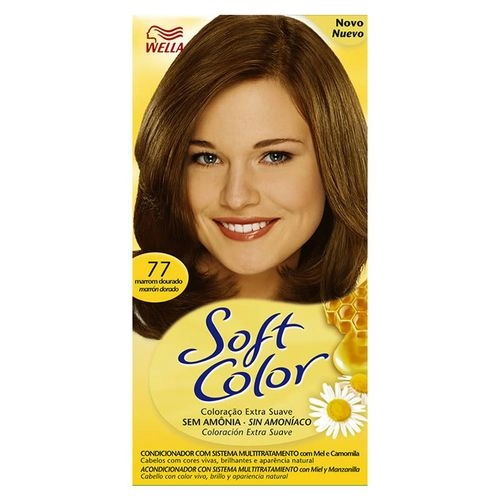 Produto: Tonalizante Soft Color 77 Marrom Dourado Wella Soft Color 120ml