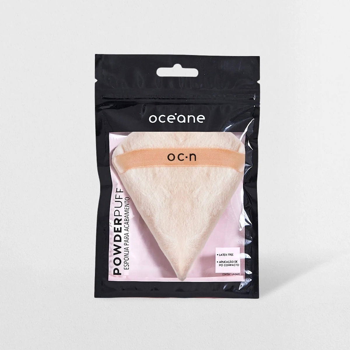 Produto: Esponja para Pó Powder Puff Triangular Rosa Océane