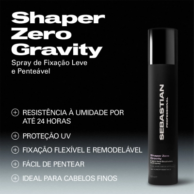 Produto Spray Fixador Shaper Zero Gravity Sebastian Professional 300ml
