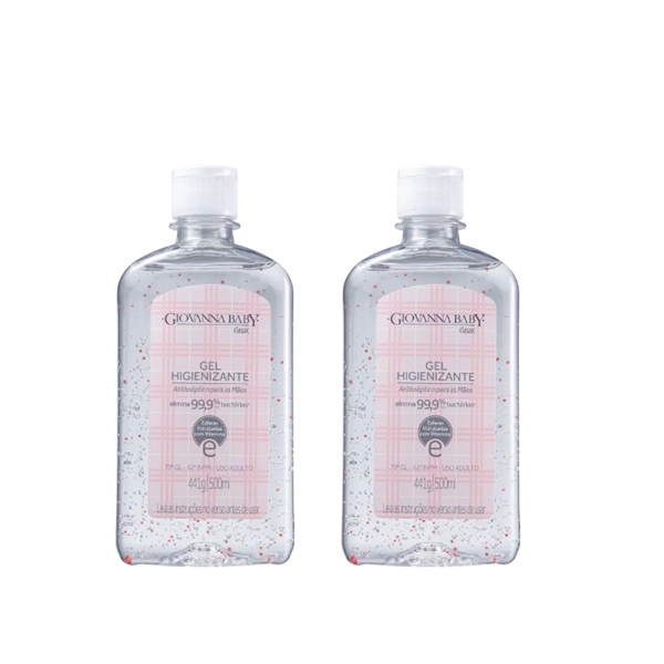 Produto: Giovanna Baby Classic - Álcool em Gel 500ml - 2 Unidades
