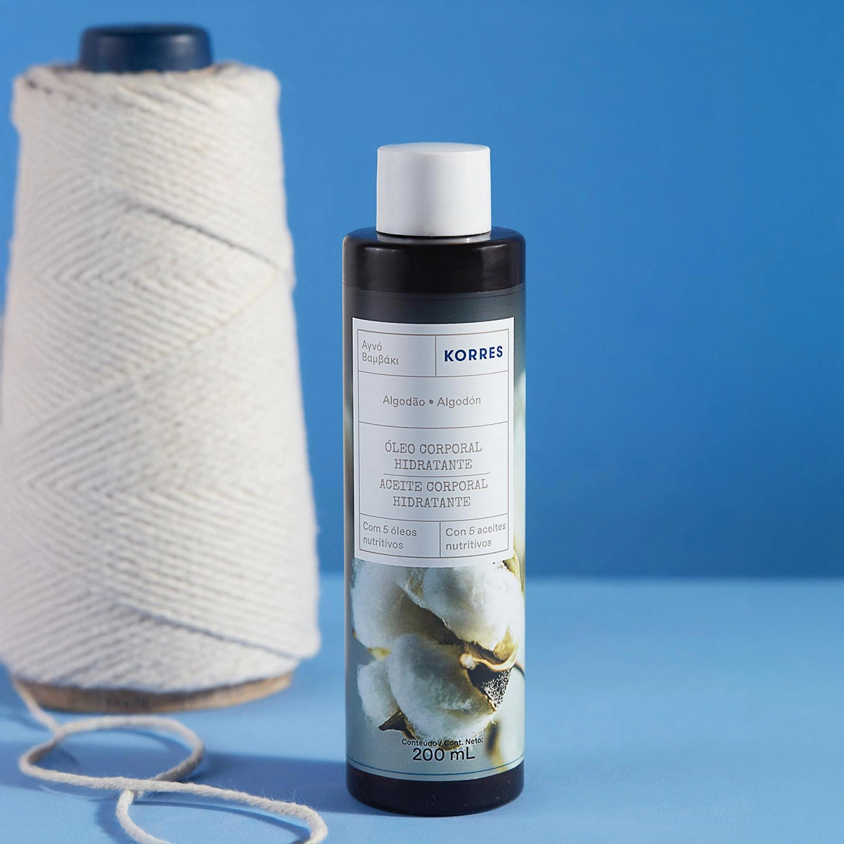 Produto: Óleo Corporal Algodão Puro Korres Hidratante 200ml