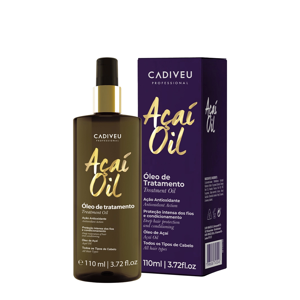 Produto: Kit Açaí Oil 110 Extra Cadiveu Professional 2 Unidades
