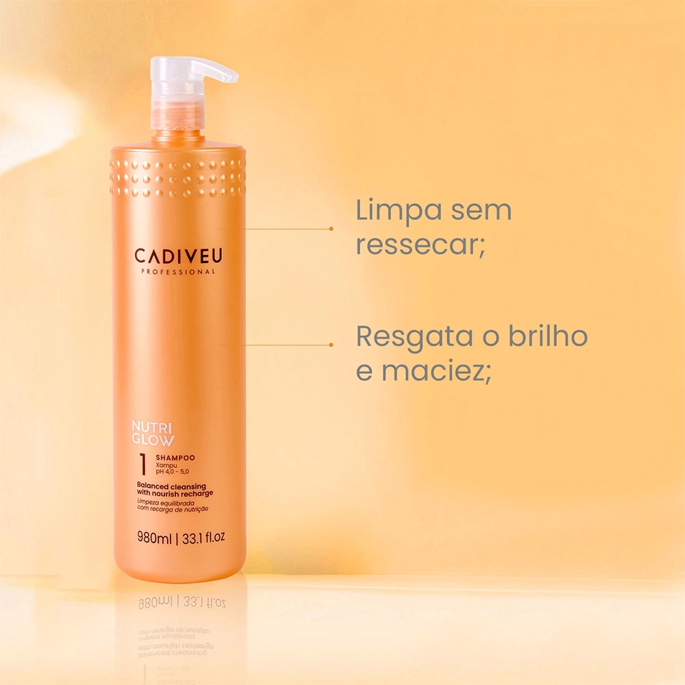 Produto: Kit Cadiveu Professional Nutri Glow Shampoo Condicionador Máscara e Cera Nutritiva (4 produtos)