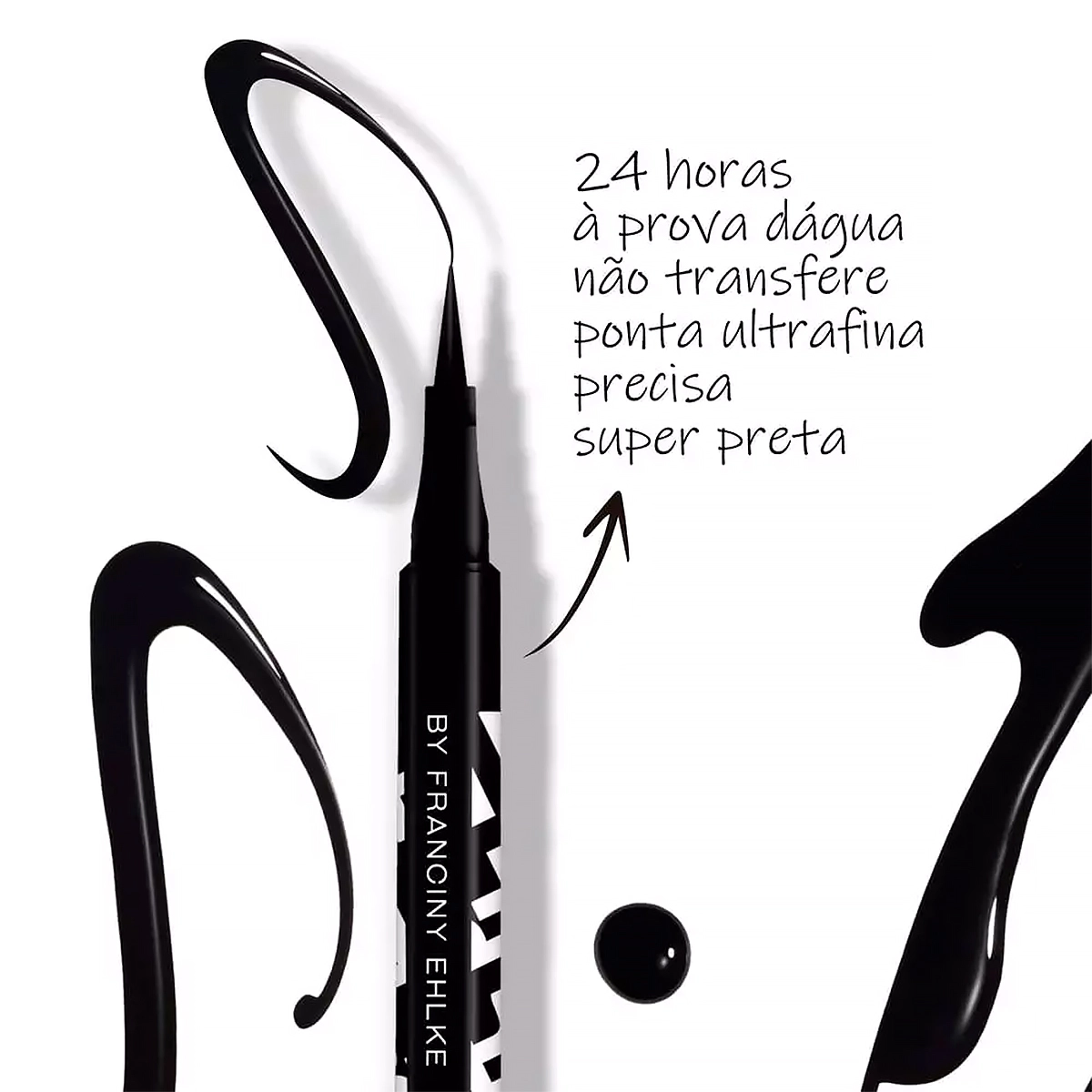 Produto: Caneta Delineadora Pullpen Super Black Fran By Franciny Ehlke 1,2ml