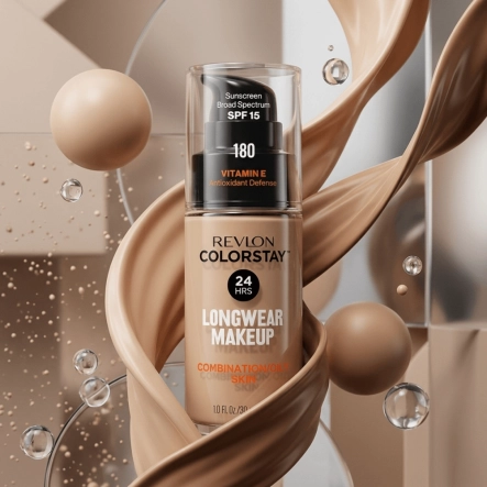 Base Facial Matte Colorstay 180 Sand Beige FPS 15 Revlon Colorstay 30ml Produto Base Facial Matte Colorstay 180 Sand Beige FPS 15 Revlon Colorstay 30ml