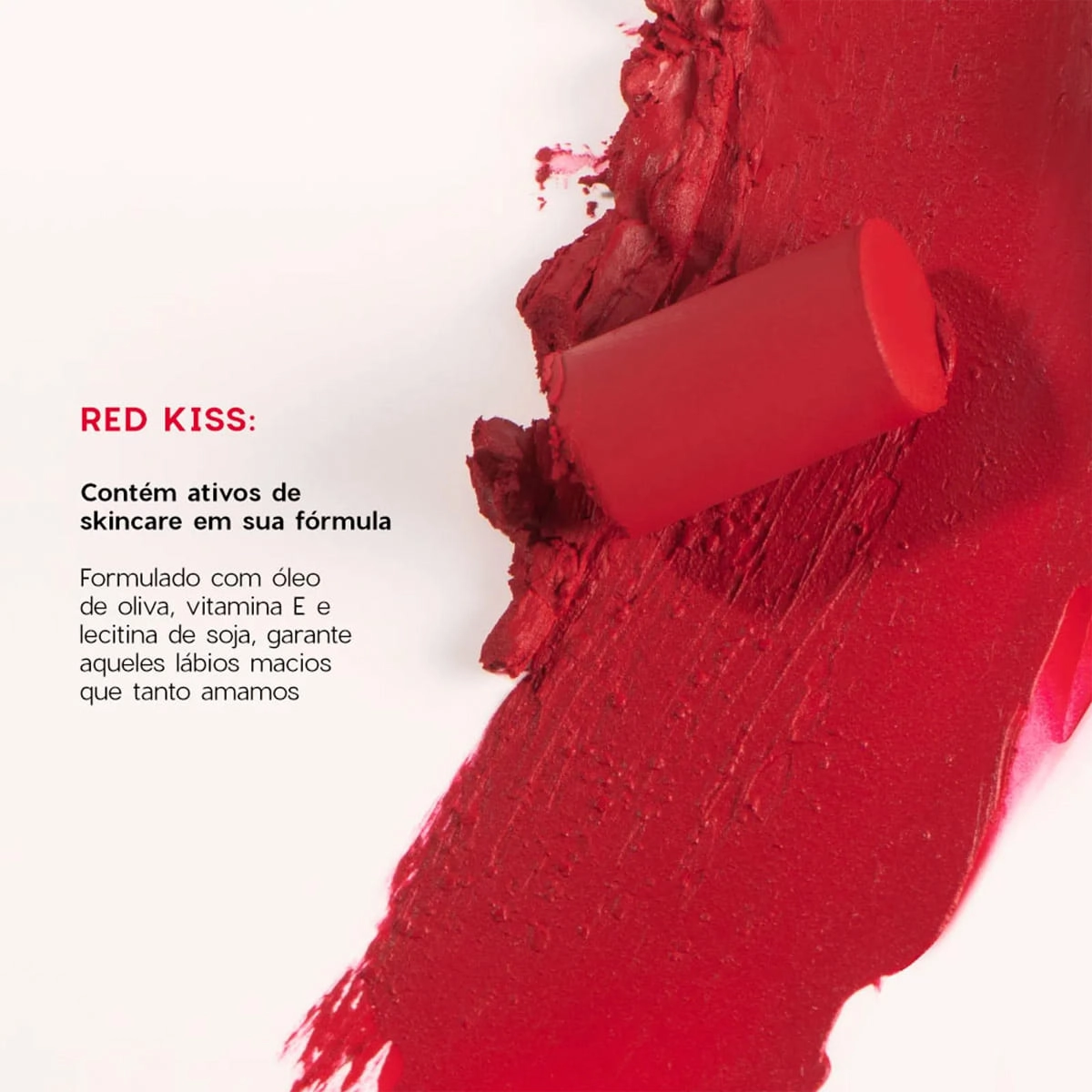 Mini Batom Red Kiss Océane Edition The Lipstick 2g Produto Mini Batom Red Kiss Océane Edition The Lipstick 2g