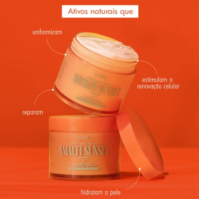 Kit Hidratante Corporal Amalfi Sunset e Mousse Autobronzeador Skelt 200g e 140ml Produto Kit Hidratante Corporal Amalfi Sunset e Mousse Autobronzeador Skelt 200g e 140ml