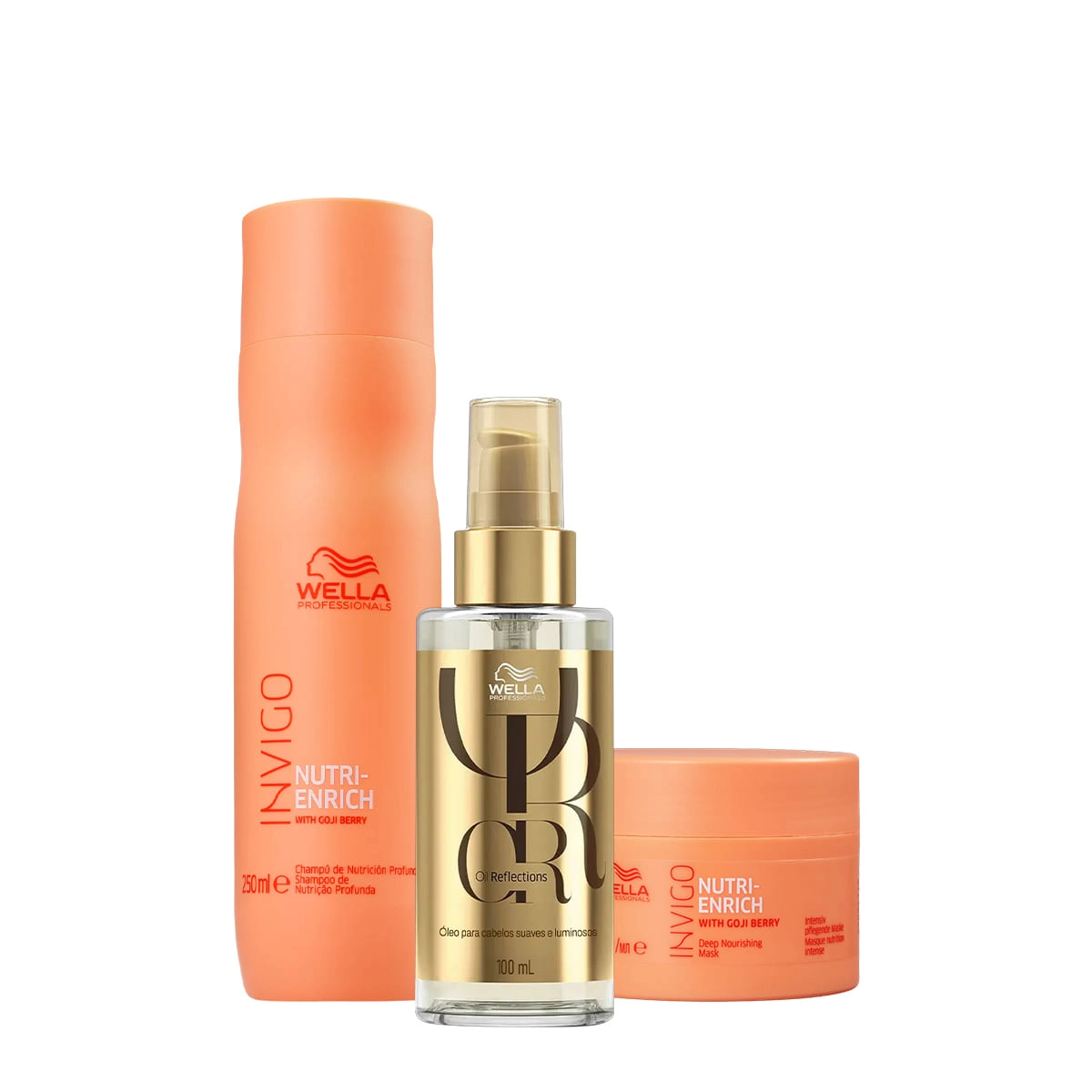 Produto: Wella Professionals Kit Invigo Nutri-Enrich Oil Reflections Caixa Presente (3 produtos)