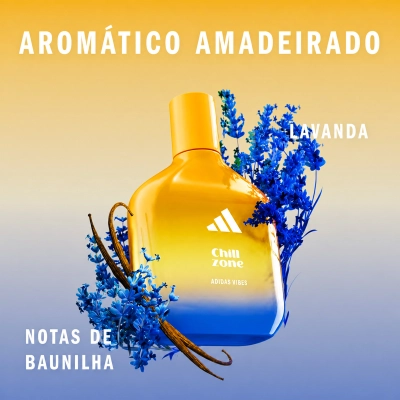 Produto: Kit Adidas Vibes Chill Zone Eau De Parfum 100ml e Shower Gel 100ml