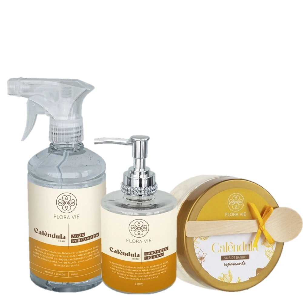 Produto: Kit Flora Vie Calendula Fragrantico e Tratamento de Pele (3 Produtos)