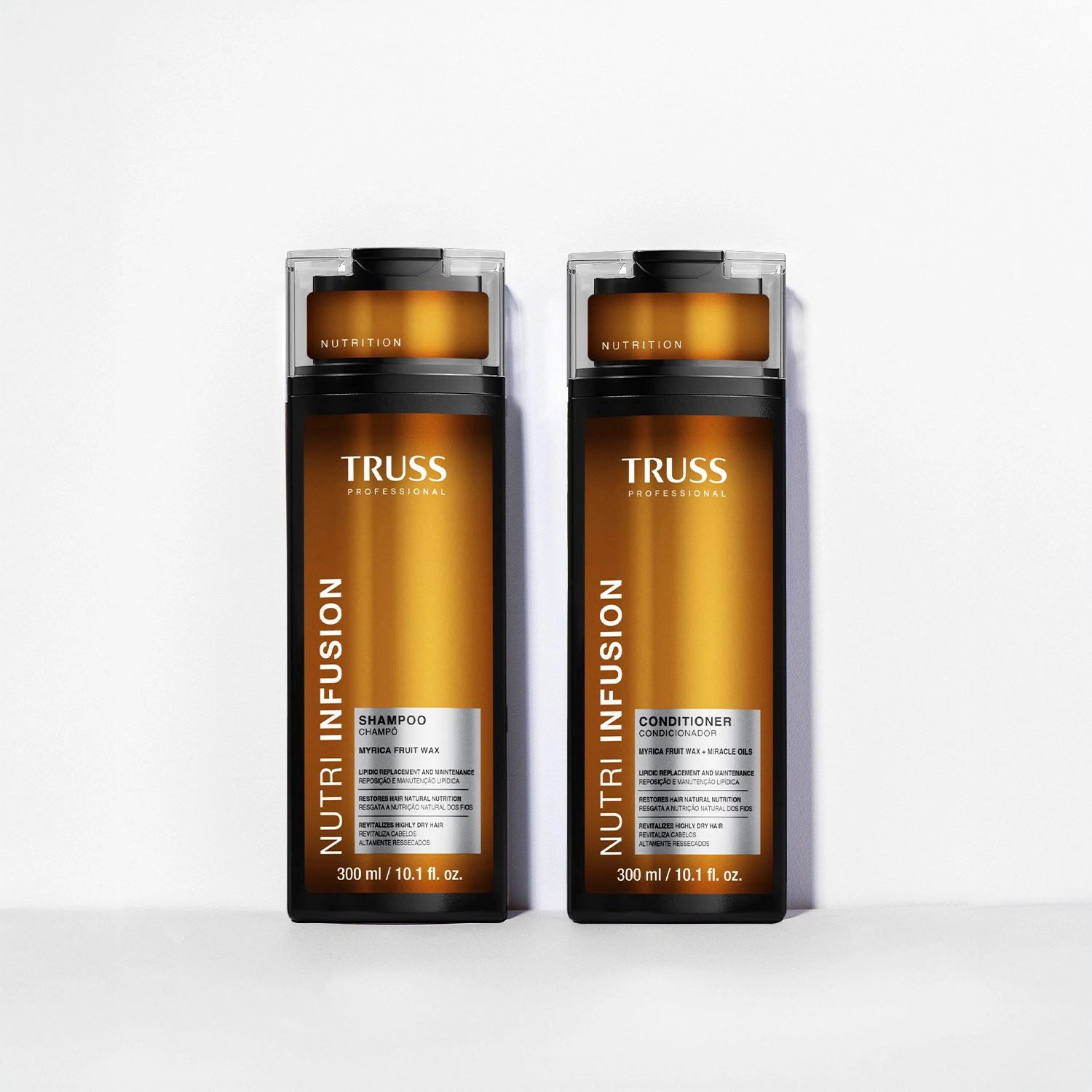 Produto: Kit Truss Nutri Infusion Home Care Shampoo 300ml Condicionador 300ml Máscara 180g Óleo 30ml