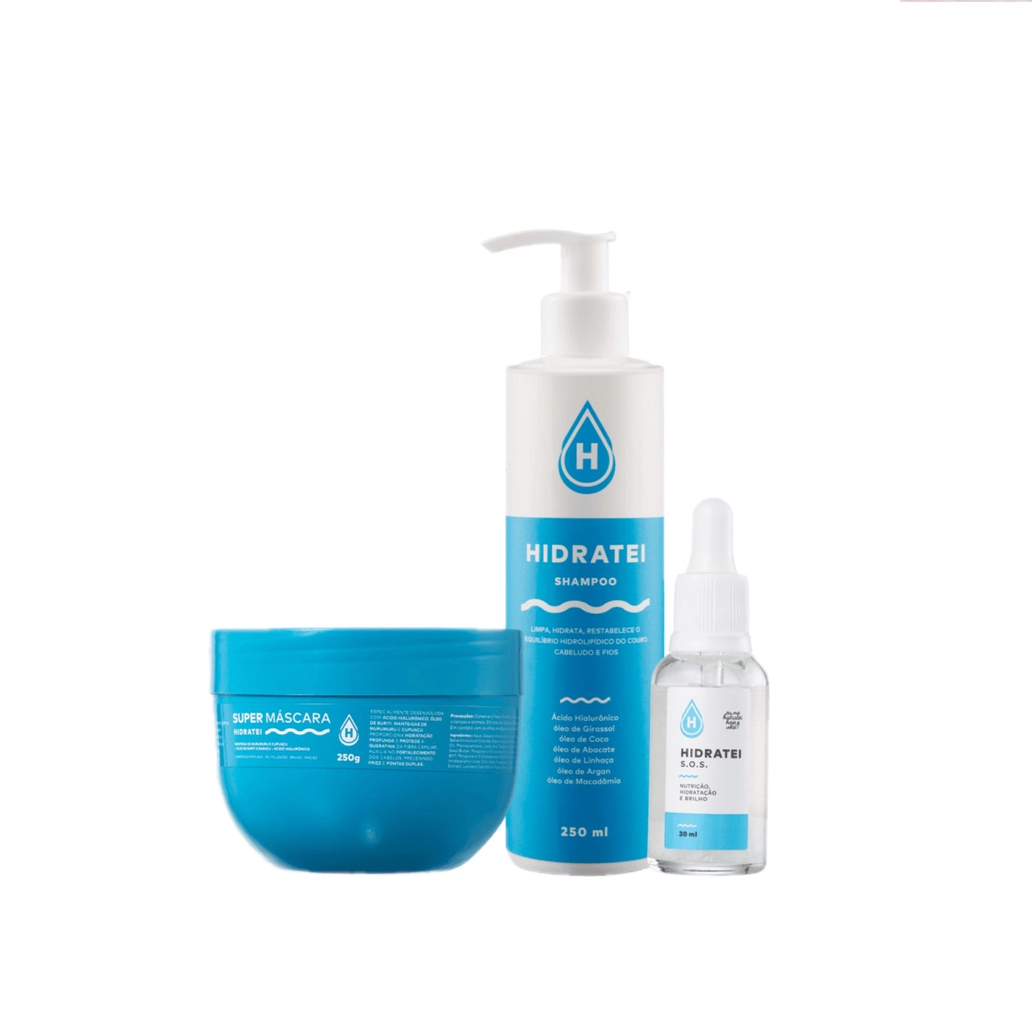 Kit Hidratei Super S.O.S (3 produtos) Produto: Kit Hidratei Super S.O.S (3 produtos)