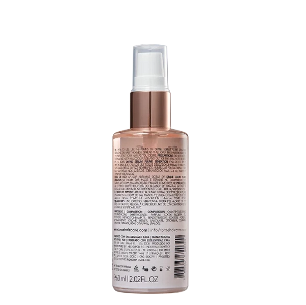 Produto: Sérum Reparador Capilar Divine Plume Sensation Braé 60ml