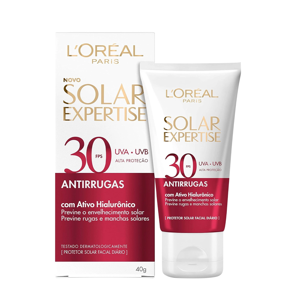 Produto: Protetor Solar Facial Antirrugas Fps 30 L'Oréal Paris Solar Expertise 40g