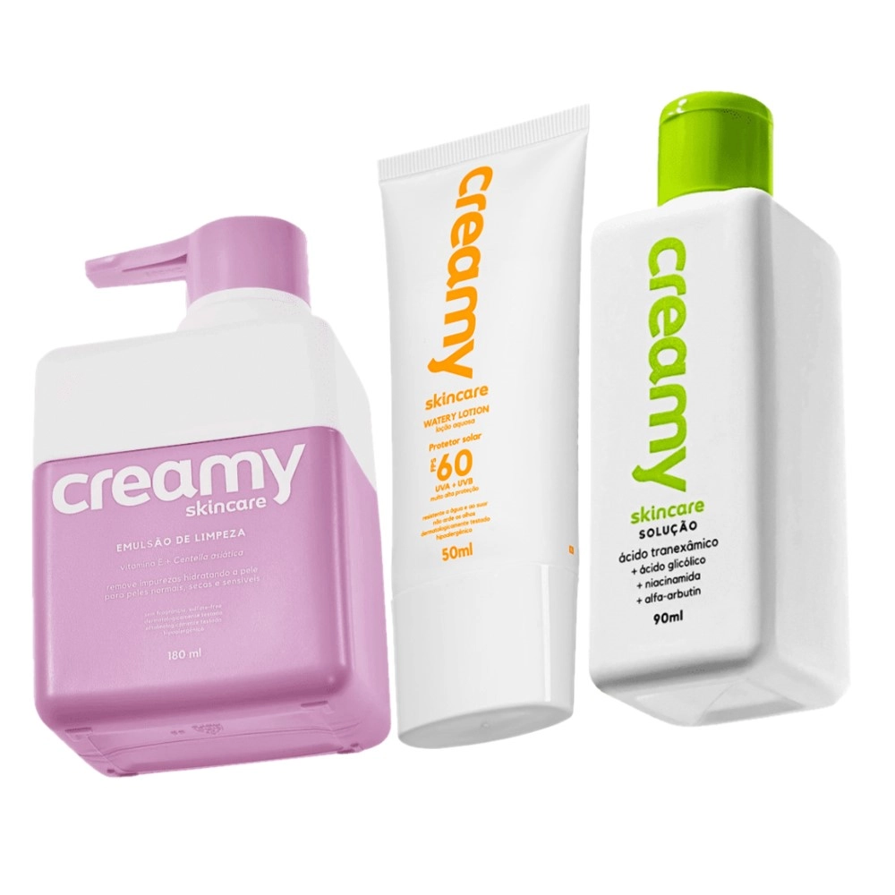 Produto: Kit Creamy Skincare Rotina Antimanchas para Peles Reativa e Sensível (6 Produtos)