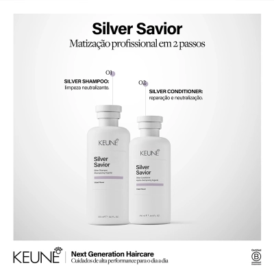 Shampoo Keune Care Silver Savior 300ml Produto Shampoo Keune Care Silver Savior 300ml