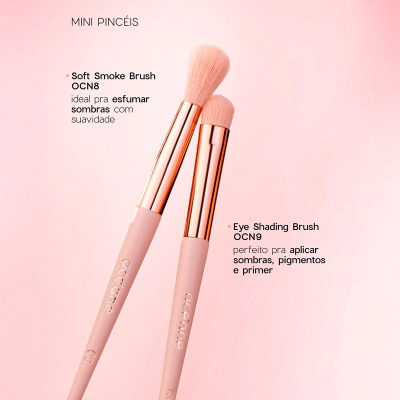 Océane Edition Kit 6 Mini Eyebrush - Mini Pincéis para Olhos Produto Océane Edition Kit 6 Mini Eyebrush - Mini Pincéis para Olhos