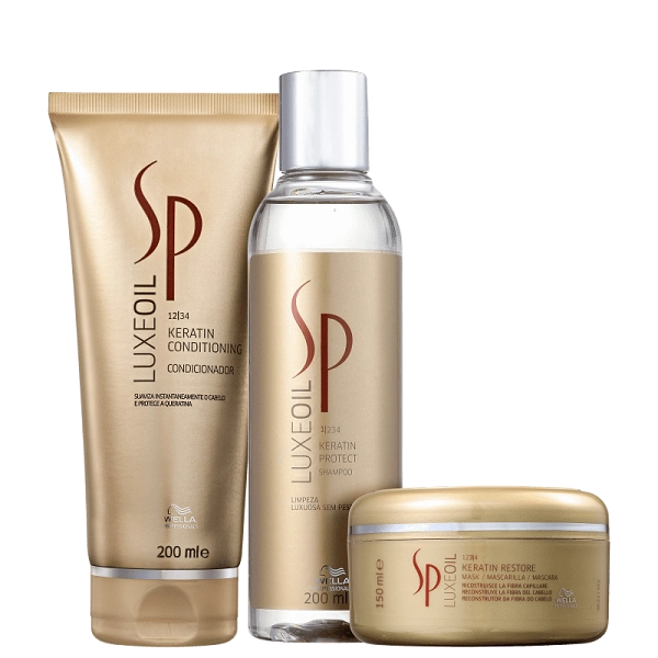 Kit SP System Professional Luxe Oil Keratin Restore Trio (3 Produtos) Produto: Kit SP System Professional Luxe Oil Keratin Restore Trio (3 Produtos)